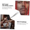 Beavorty 2pcs Multi-function Nose Hair Trimmer Leather Case Portable Nose Hair Tweezers for Men Safe and Pain for Travel and Grooming view 2