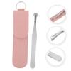 Beavorty 2pcs Multi-function Nose Hair Trimmer Leather Case Portable Nose Hair Tweezers for Men Safe and Pain for Travel and Grooming view 4