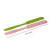 3 Pack Non-stick Wax Spatulas Silicone Body Hair Removal Sticks Spatula Reusable Waxing Applicator Scraper Hard Wax Sticks for Home Salon Use (Pink, Blue, Green) view 2