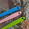 3 Pack Non-stick Wax Spatulas Silicone Body Hair Removal Sticks Spatula Reusable Waxing Applicator Scraper Hard Wax Sticks for Home Salon Use (Pink, Blue, Green) view 3