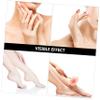 FOMIYES 4pairs Paraffin Wax Spa Gloves for Women Foot Exfoliator Callus Remover Moisturizing Gloves Covers Reusable view 4