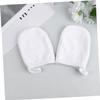 Beavorty 9pcs Soft Facial Cleaning Gloves Thickened Makeup Removal Pads for Effortless Cosmetic Cleansing Reusable and Washable Elegant White view 2