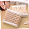 FRCOLOR 3sets Pack of 100 Disposable Double-tipped Cotton Swabs for Ear Cleaning Makeup 5pack*3 view 2