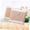 FRCOLOR 3sets Pack of 100 Disposable Double-tipped Cotton Swabs for Ear Cleaning Makeup 5pack*3 view 3