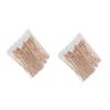 Healifty 200pcs Medical Swabs Handle Long Cotton Sticks for Ear Cleaning Makeup Tool Wound Care Reusable Rounds view 1