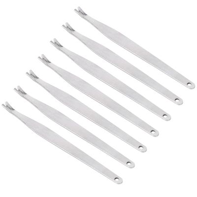 FRCOLOR Nail Care Essential 40pcs Stainless Steel Dead Skin Forks Nail Pushes Away Dead Skin for Comfortable Manicure