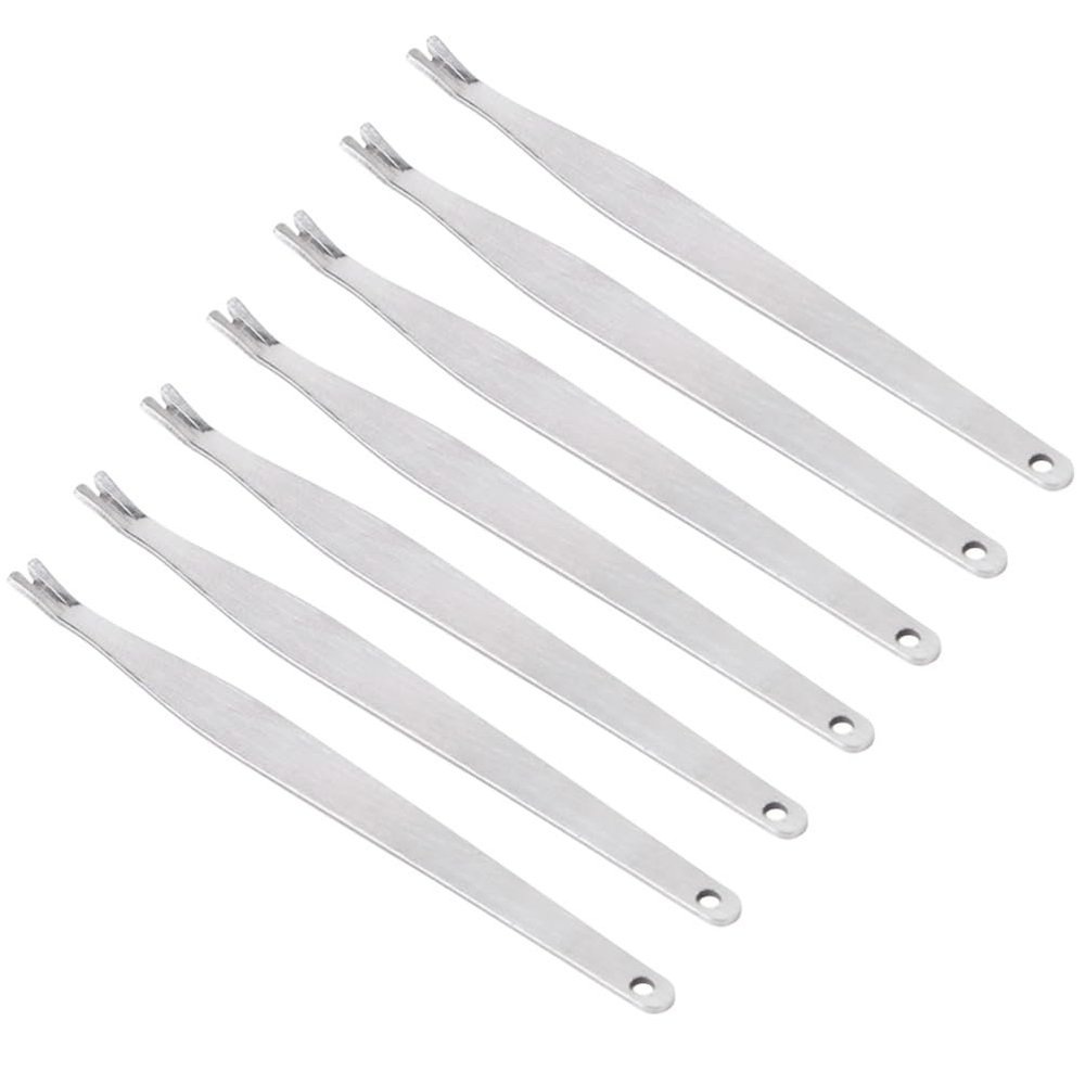 FRCOLOR Nail Care Essential 40pcs Stainless Steel Dead Skin Forks Nail Pushes Away Dead Skin for Comfortable Manicure