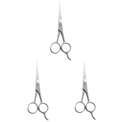 FRCOLOR 3pcs Men Beard Trimmer Mustache Scissors Stainless Steel Beard Care Accessory for Stylish Grooming
