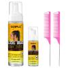 Braid Foam Control Mousse Braiding Hair Mousse for Braids Twist, Locs, No Flake Extra Hold High Shine Style and Moisturizes, Lightweight, Smooth, No Flake Easy to Apply (4pcs) view 1