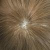 Soft Full French Lace Mens Toupee Human Hair System Toupee For Men Natural Hairline Male Hair Prosthesis Breathable Hairpiece 8"X10"#610 Light Brown with 10% gray hair-100% density view 4
