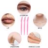 12 Pcs Eyebrow Razors, Face Razors Multipurpose, Exfoliating Dermaplaning Tools, Eyebrow Trimmers Shaver with Protective Cover, Facial Hair Removal for Women Men Body Use (Pink) view 2