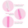 12 Pcs Eyebrow Razors, Face Razors Multipurpose, Exfoliating Dermaplaning Tools, Eyebrow Trimmers Shaver with Protective Cover, Facial Hair Removal for Women Men Body Use (Pink) view 3