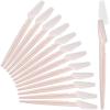 12 Pcs Eyebrow Razors, Face Razors Multipurpose, Exfoliating Dermaplaning Tools, Eyebrow Trimmers Shaver with Protective Cover, Facial Hair Removal for Women Men Body Use (Light Pink) view 1