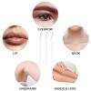 12 Pcs White Eyebrow Razors, Face Razors Multipurpose, Exfoliating Dermaplaning Tools, Eyebrow Trimmers Shaver with Protective Cover, Facial Hair Removal for Women Men Body Use view 2