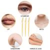12 Pcs Yellow Eyebrow Razors, Face Razors Multipurpose, Exfoliating Dermaplaning Tools, Eyebrow Trimmers Shaver with Protective Cover, Facial Hair Removal for Women Men Body Use view 2