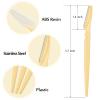 12 Pcs Yellow Eyebrow Razors, Face Razors Multipurpose, Exfoliating Dermaplaning Tools, Eyebrow Trimmers Shaver with Protective Cover, Facial Hair Removal for Women Men Body Use view 4