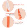 12 Pcs Orange-red Eyebrow Razors, Face Razors Multipurpose, Exfoliating Dermaplaning Tools, Eyebrow Trimmers Shaver with Protective Cover, Facial Hair Removal for Women Men Body Use view 3