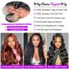 13x4 Body Wave Lace Front Wigs Human Hair Pre Plucked HD Transparent Lace Frontal Glueless Wigs Human Hair with Brazilian Virgin 180% Density Body Wave Human Har Wigs for Women 22 Inch Lace Wig view 2