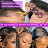 13x4 Body Wave Lace Front Wigs Human Hair Pre Plucked HD Transparent Lace Frontal Glueless Wigs Human Hair with Brazilian Virgin 180% Density Body Wave Human Har Wigs for Women 22 Inch Lace Wig view 3