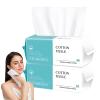 Disposable Face Towel 200 Count, Soft Cotton Facial Dry Wipes, Multi-Purpose for Skin Care, Makeup Remover, Face Wipes and Facial Cleansing view 1