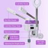 3 in 1 Facial Steamer,Professional Facial Steamer with 5X Magnifying LED Lamp, Esthetician Steamer with Hot & Cold Mist, Face Steamer On Wheels for Salon Spa Beauty Skin Care view 2