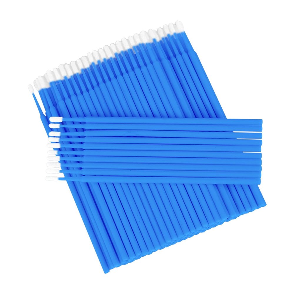 200 Pcs Micro Applicators Brushes, Micro Buds for Eyelashes, Disposable Eyelash Extension Brush for Eyelash Extensions (200PCS, DarkBlue)