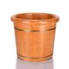 BABYCE Foot Massager Spa Solid Wood Foot Tub,Heightening Natural Log Household Oak Foot Bath Barre,Smooth and Delicate Pedicure Barrels,34cm Foot Spa Household Wash Ba view 1