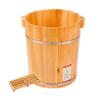 BABYCE Foot Massager Spa Adult Heightening Wooden Foot Basin, Household with Lid Foot Bath, Foot Bath, Foot Bath Barrel Household, Covered Foot Bath, Fragrant Fir Foot Bath Barrel, 40cm (Color : A) view 1