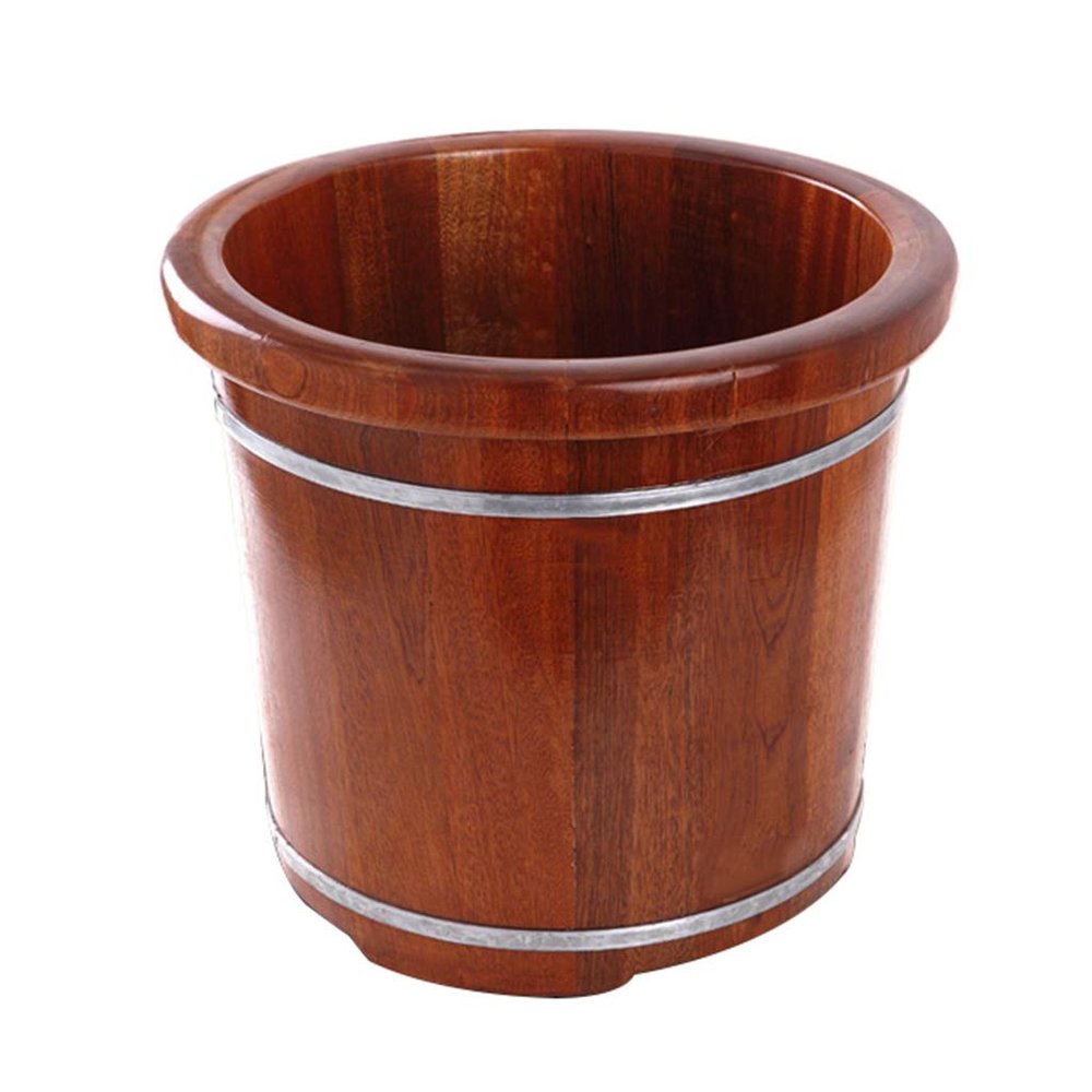 BABYCE Foot Massager Spa Foot Bath Barrel,Solid Wood Foot Tub,Wooden Foot Basin,Smooth and Delicate Pedicure Barrels,Pedicure Bowl Spa Massage Pedicure Barrels Foot Spa Household Wash Ba