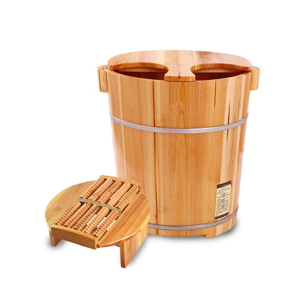BABYCE Foot Massager Spa Smooth and Delicate Pedicure Barrels Pedicure Bowl Spa Massage for Soaking Feet Massager Foot Tub Foot Bath Barrel,with Lid Foot Spa Household Wash Ba
