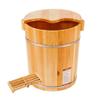 BABYCE Foot Massager Spa Adult Heightening Wooden Foot Basin, Household with Lid Foot Bath, Foot Bath, Foot Bath Barrel Household, Covered Foot Bath, Fragrant Fir Foot Bath Barrel, 40cm (Color : B) view 1