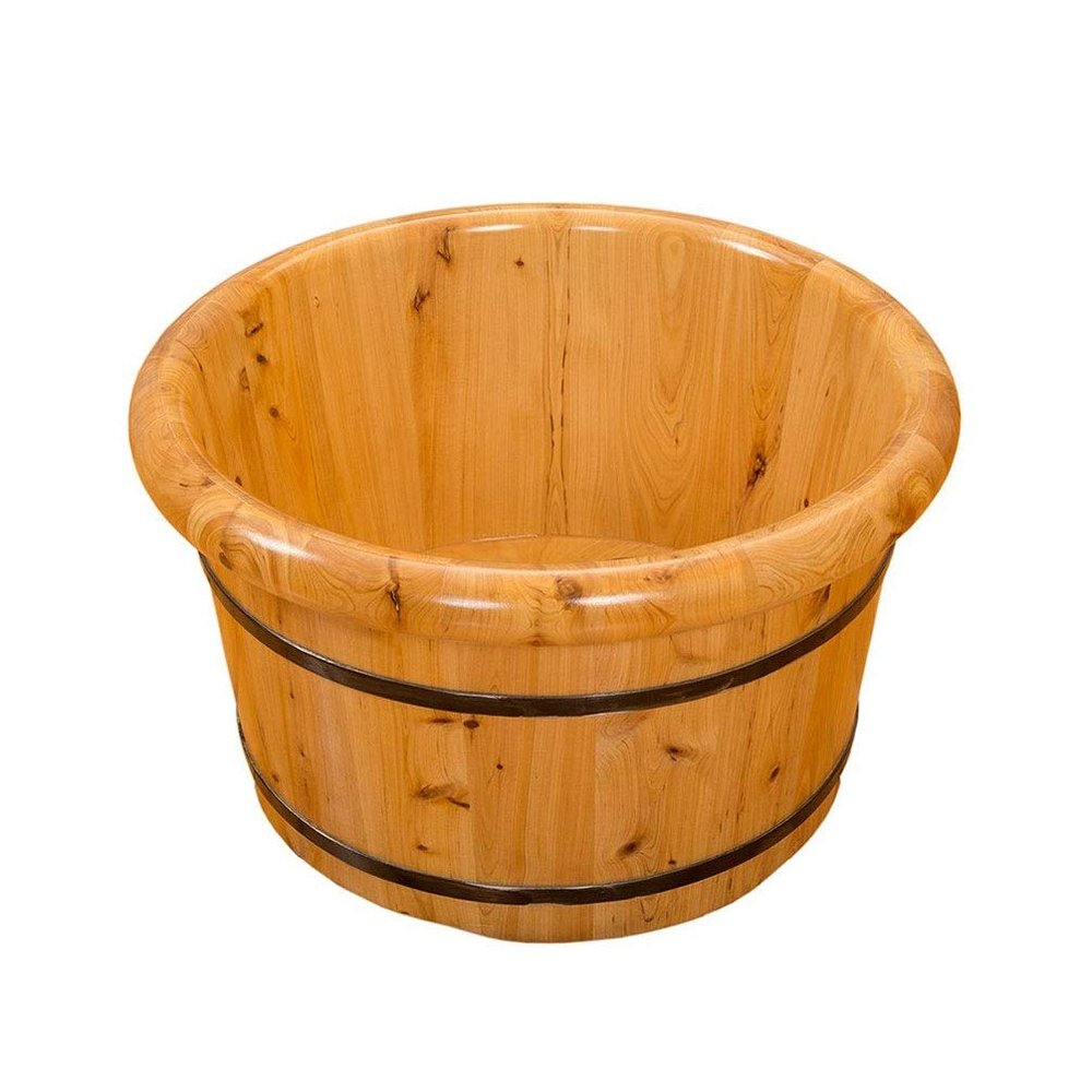BABYCE Foot Massager Spa Foot and Leg Spa for Adults,Sauna Wooden Bucket,Relax Pedicure Foot Bath,Foot Massage Spa for Home Foot Spa Household Wash Ba