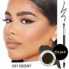 evpct Eyebrow Stencils Kit for Women Shaping, Eyebrow Shaper Makeup Kit, Eye Brow Stencil Shaper Tinting kits for Women, with Eyeliner, Eyebrows Pencil, Pomade, Brush and 10 Stencils, Kit-01# EBONY view 2