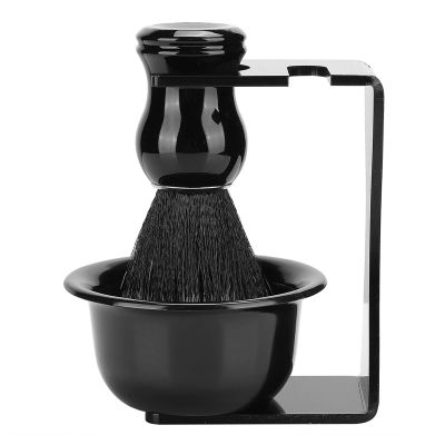 3pcs Beard Shaving Brush Bowl Holder Men Beard Cleaning Face Hair Style Tool Set Beard Cleaning Tools