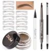evpct Eyebrow Stencils Kit for Women Shaping, Eyebrow Shaper Makeup Kit, Eye Brow Stencil Shaper Tinting kits for Women, with Eyeliner, Eyebrows Pencil, Pomade, Brush and 10 Stencils, 07# TAUPE view 1