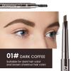 evpct Eyebrow Stencils Kit for Women Shaping, Eyebrow Shaper Makeup Kit, Eye Brow Stencil Shaper Tinting kits for Women, with Eyeliner, Eyebrows Pencil, Pomade, Brush and 10 Stencils, 07# TAUPE view 4