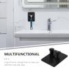 Cabilock 4pcs Wall Mounted Holder Multifunctional Bathroom Storage Rack for Shaving Supplies Easy to Install Black for Home and Salon Use view 2