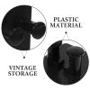 Cabilock 4pcs Wall Mounted Holder Multifunctional Bathroom Storage Rack for Shaving Supplies Easy to Install Black for Home and Salon Use view 3