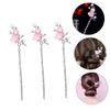 Gogogmee Plum Blossom Pearl Hairpin Traditional Hair Stick Hairpins for Women 3 Pack view 2