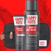 Happy Nuts Starter Sack Bundle Comfort Cream Deodorant, Nut and Body Wash, and Toiletry Bag view 1