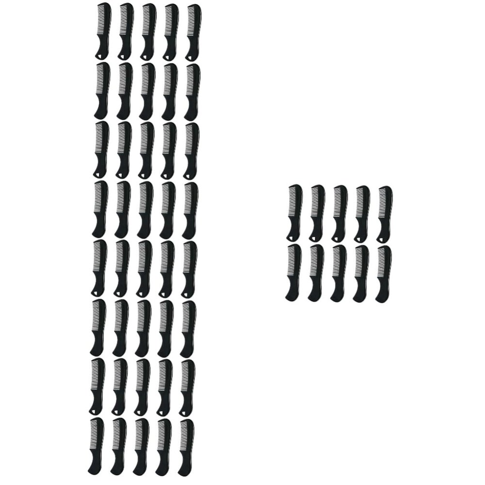 Beaupretty 50pcs Beard Comb for Men Pocket Styling Tool Hair and Mustache Grooming Travel Combs