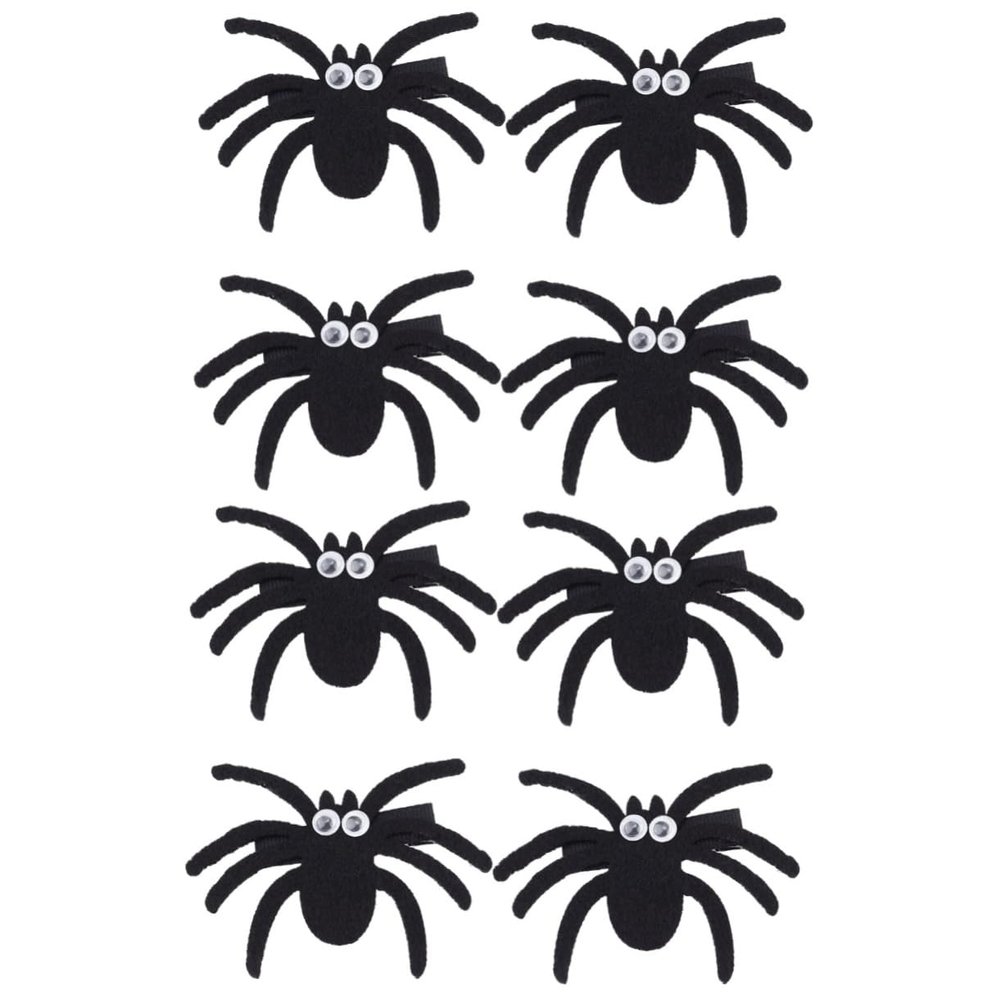 NOLITOY 8pcs Boy Girl Spider Hair Clips Funny Halloween Spider Headband Accessories for Parties Costumes and Festive Celebrations Comfortable Lightweight for Girls