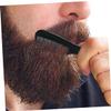 20 pcs mini beard comb wax stick for hair mustache beard mustache comb massage hair wax stick scissors mens s for pocket brush man plastic view 3