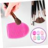 Beavorty 12pcs Silicone Makeup Brush Flexible Beauty Brush Scrubber for Easy Cleaning Mixed Colors for Travel Gym Salon Home Use view 2