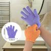 4 Pcs Shower Gloves, Exfoliating Gloves, Exfoliating Mitt, Exfoliating Body Scrub, Loofah Bath Gloves for Men, Women (White, 4) view 3