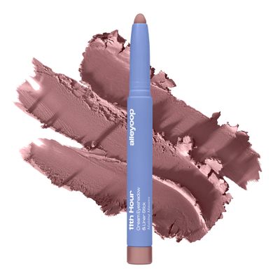 ALLEYOOP 11th Hour Waterproof Cream Eyeshadow Stick  Long-Lasting Eye Shadow Pencil & Eyeliner, Cream to Powder Stick & Highlighter  Smudge-Proof Eyeshadow Matte, Making Mauve Matte