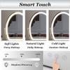 APLUSH Lighted Makeup Mirror with Touch Control, 360 Rotation, Adjustable Warm White/Natural/Daylight(B - Gold,60 * 72cm/23.6 * 28.3in) view 2