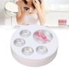 5 Grids DIY Makeup Palette with Large Capacity, ABS Material Eyeshadow Container Tray for Blush Brow Powder, Ideal Beauty Lovers view 2