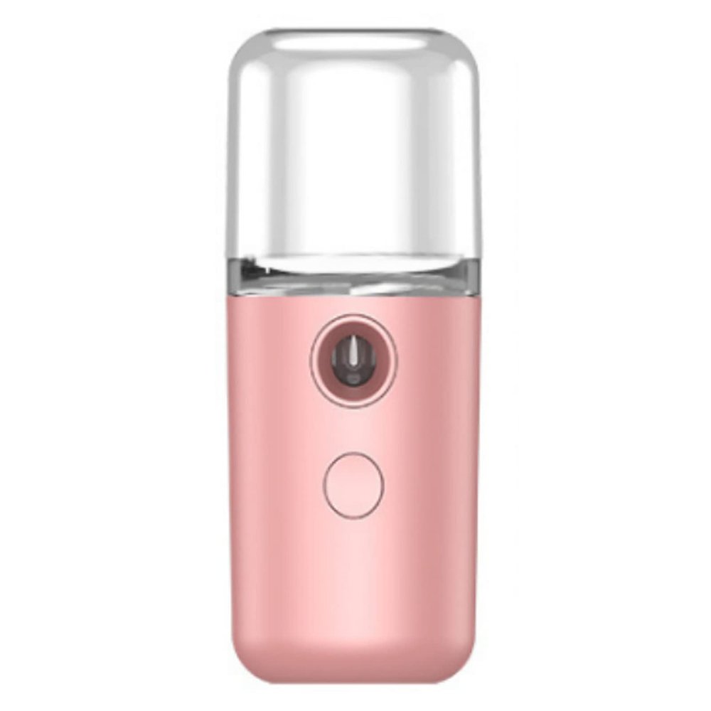 Portable Facial Humidifier Nano Facial Sprayer Water Nano Facial Sprayer ABS Case Pocket USB Rechargeable Water Facial Humidifier Hydrating Sprayer(coral)