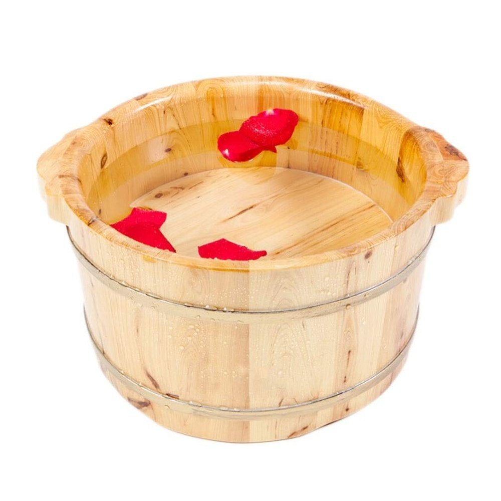 BABYCE Foot Massager Spa Foot and Leg Spa for Adults,Sauna Wooden Bucket,Relax Pedicure Foot Bath,Foot Massage Spa for Home,Large Foot Bath Spa Tub Foot Spa Household Wash Ba